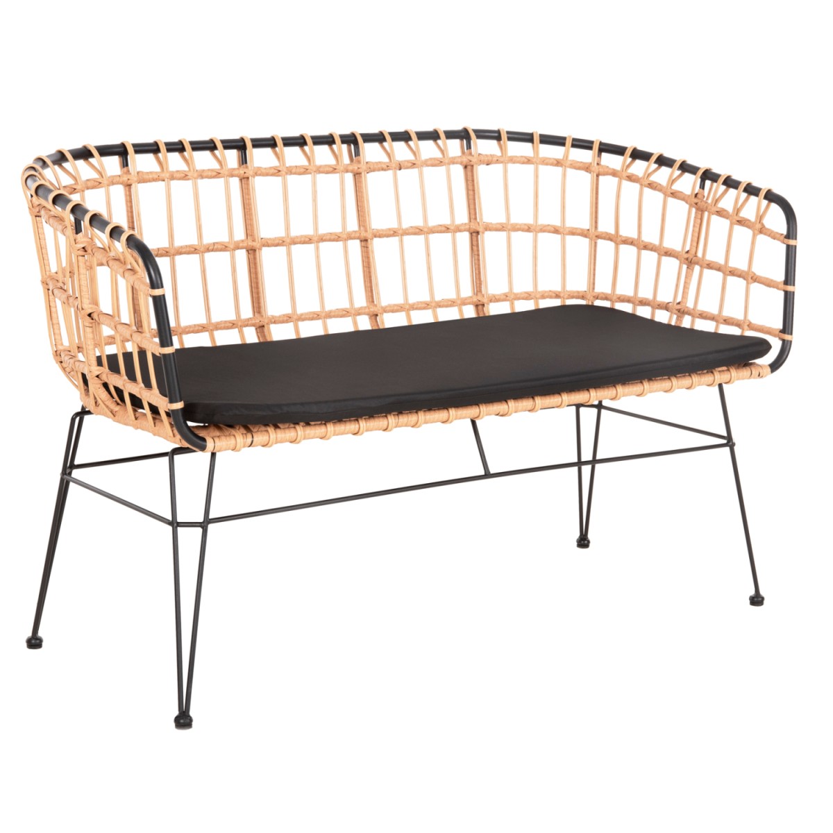 ΠΑΓΚΑΚΙ ΔΙΘΕΣΙΟ ALLEGRA HM5692.11 P.E.RATTAN ΜΠΕΖ-ΜΑΥΡΟΣ ΜΕΤΑΛ.ΣΚΕΛΕΤΟΣ 125x60x77Υεκ ΠΑΓΚΑΚΙ ΔΙΘΕΣΙΟ ALLEGRA HM5692.11 P.E.RATTAN ΜΠΕΖ-ΜΑΥΡΟΣ ΜΕΤΑΛ.ΣΚΕΛΕΤΟΣ 125x60x77Υεκ