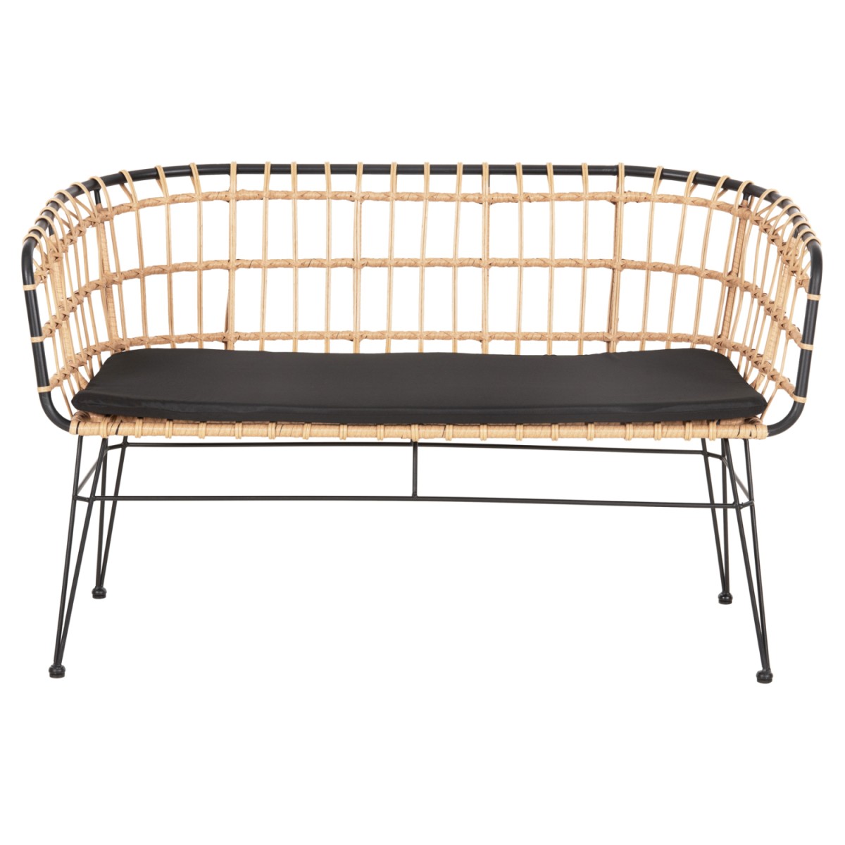 ΠΑΓΚΑΚΙ ΔΙΘΕΣΙΟ ALLEGRA HM5692.11 P.E.RATTAN ΜΠΕΖ-ΜΑΥΡΟΣ ΜΕΤΑΛ.ΣΚΕΛΕΤΟΣ 125x60x77Υεκ ΠΑΓΚΑΚΙ ΔΙΘΕΣΙΟ ALLEGRA HM5692.11 P.E.RATTAN ΜΠΕΖ-ΜΑΥΡΟΣ ΜΕΤΑΛ.ΣΚΕΛΕΤΟΣ 125x60x77Υεκ