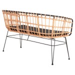 ΠΑΓΚΑΚΙ ΔΙΘΕΣΙΟ ALLEGRA HM5692.11 P.E.RATTAN ΜΠΕΖ-ΜΑΥΡΟΣ ΜΕΤΑΛ.ΣΚΕΛΕΤΟΣ 125x60x77Υεκ ΠΑΓΚΑΚΙ ΔΙΘΕΣΙΟ ALLEGRA HM5692.11 P.E.RATTAN ΜΠΕΖ-ΜΑΥΡΟΣ ΜΕΤΑΛ.ΣΚΕΛΕΤΟΣ 125x60x77Υεκ