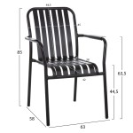 ΠΟΛΥΘΡΟΝΑ ΑΛΟΥΜΙΝΙΟΥ RACHEL HM6088.01 ΜΑΥΡΗ 63x58x85Υεκ. ΠΟΛΥΘΡΟΝΑ ΑΛΟΥΜΙΝΙΟΥ RACHEL HM6088.01 ΜΑΥΡΗ 63x58x85Υεκ.