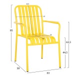 ΠΟΛΥΘΡΟΝΑ ΑΛΟΥΜΙΝΙΟΥ RACHEL HM6088.06 ΚΙΤΡΙΝΗ 63x58x85Υεκ. ΠΟΛΥΘΡΟΝΑ ΑΛΟΥΜΙΝΙΟΥ RACHEL HM6088.06 ΚΙΤΡΙΝΗ 63x58x85Υεκ.