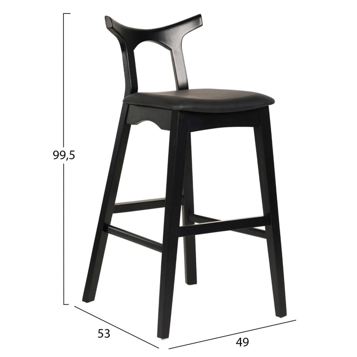 ΣΚΑΜΠΟ ΜΠΑΡ USOPP HM9951.02 RUBBERWOOD & PU ΣΕ ΜΑΥΡΟ 49x53x99,5Υεκ. ΣΚΑΜΠΟ ΜΠΑΡ USOPP HM9951.02 RUBBERWOOD & PU ΣΕ ΜΑΥΡΟ 49x53x99,5Υεκ.
