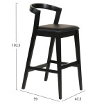 ΣΚΑΜΠΟ ΜΠΑΡ NAMI HM9952.02 RUBBERWOOD & PU-ΜΑΥΡΟ 47,5x59x102,5Υεκ. ΣΚΑΜΠΟ ΜΠΑΡ NAMI HM9952.02 RUBBERWOOD & PU-ΜΑΥΡΟ 47,5x59x102,5Υεκ.