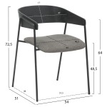 ΚΑΡΕΚΛΑ ΤΡΑΠΕΖΑΡΙΑΣ KORIN HM9975.02 ΜΕΤΑΛΛΟ & ΞΥΛΟ ΜΑΥΡΟ-ΥΦΑΣΜΑ ΓΚΡΙ 54x51x72,5Υεκ ΚΑΡΕΚΛΑ ΤΡΑΠΕΖΑΡΙΑΣ KORIN HM9975.02 ΜΕΤΑΛΛΟ & ΞΥΛΟ ΜΑΥΡΟ-ΥΦΑΣΜΑ ΓΚΡΙ 54x51x72,5Υεκ