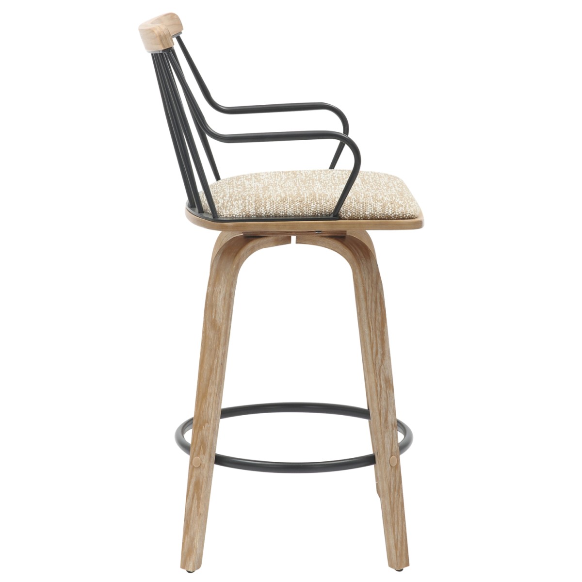 ΣΚΑΜΠΟ ΜΠΑΡ JUDI HM9985.01 WHITE WASH Κ.Π.-ΜΑΥΡΟ ΜΕΤΑΛΛΟ-ΜΠΕΖ ΥΦΑΣΜΑ 48x52x92Υεκ ΣΚΑΜΠΟ ΜΠΑΡ JUDI HM9985.01 WHITE WASH Κ.Π.-ΜΑΥΡΟ ΜΕΤΑΛΛΟ-ΜΠΕΖ ΥΦΑΣΜΑ 48x52x92Υεκ