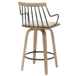 ΣΚΑΜΠΟ ΜΠΑΡ JUDI HM9985.01 WHITE WASH Κ.Π.-ΜΑΥΡΟ ΜΕΤΑΛΛΟ-ΜΠΕΖ ΥΦΑΣΜΑ 48x52x92Υεκ ΣΚΑΜΠΟ ΜΠΑΡ JUDI HM9985.01 WHITE WASH Κ.Π.-ΜΑΥΡΟ ΜΕΤΑΛΛΟ-ΜΠΕΖ ΥΦΑΣΜΑ 48x52x92Υεκ