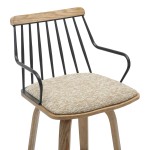 ΣΚΑΜΠΟ ΜΠΑΡ JUDI HM9985.01 WHITE WASH Κ.Π.-ΜΑΥΡΟ ΜΕΤΑΛΛΟ-ΜΠΕΖ ΥΦΑΣΜΑ 48x52x92Υεκ ΣΚΑΜΠΟ ΜΠΑΡ JUDI HM9985.01 WHITE WASH Κ.Π.-ΜΑΥΡΟ ΜΕΤΑΛΛΟ-ΜΠΕΖ ΥΦΑΣΜΑ 48x52x92Υεκ