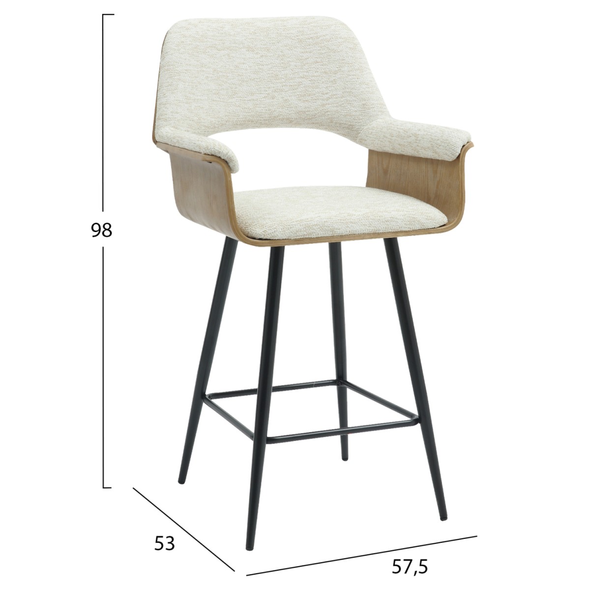 ΣΚΑΜΠΟ ΜΠΑΡ ΜΕΣ.ΥΨΟΥΣ CLIPP HM9987.02 ΜΑΥΡΑ ΜΕΤΑΛ.ΠΟΔΙΑ-ΕΚΡΟΥ ΥΦΑΣΜΑ 57,5x53x98Υεκ ΣΚΑΜΠΟ ΜΠΑΡ ΜΕΣ.ΥΨΟΥΣ CLIPP HM9987.02 ΜΑΥΡΑ ΜΕΤΑΛ.ΠΟΔΙΑ-ΕΚΡΟΥ ΥΦΑΣΜΑ 57,5x53x98Υεκ