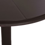 ΤΡΑΠΕΖΙ ΠΟΛΥΠΡΟΠΥΛΕΝΙΟΥ ΣΤΡΟΓΓΥΛΟ TERRIN HM6124.13 ΚΑΦΕ Φ60x75Υεκ.