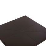 ΤΡΑΠΕΖΙ ΠΟΛΥΠΡΟΠΥΛΕΝΙΟΥ ΤΕΤΡΑΓΩΝΟ TERRIN HM6125.13 ΚΑΦΕ 60x60x75Υεκ.
