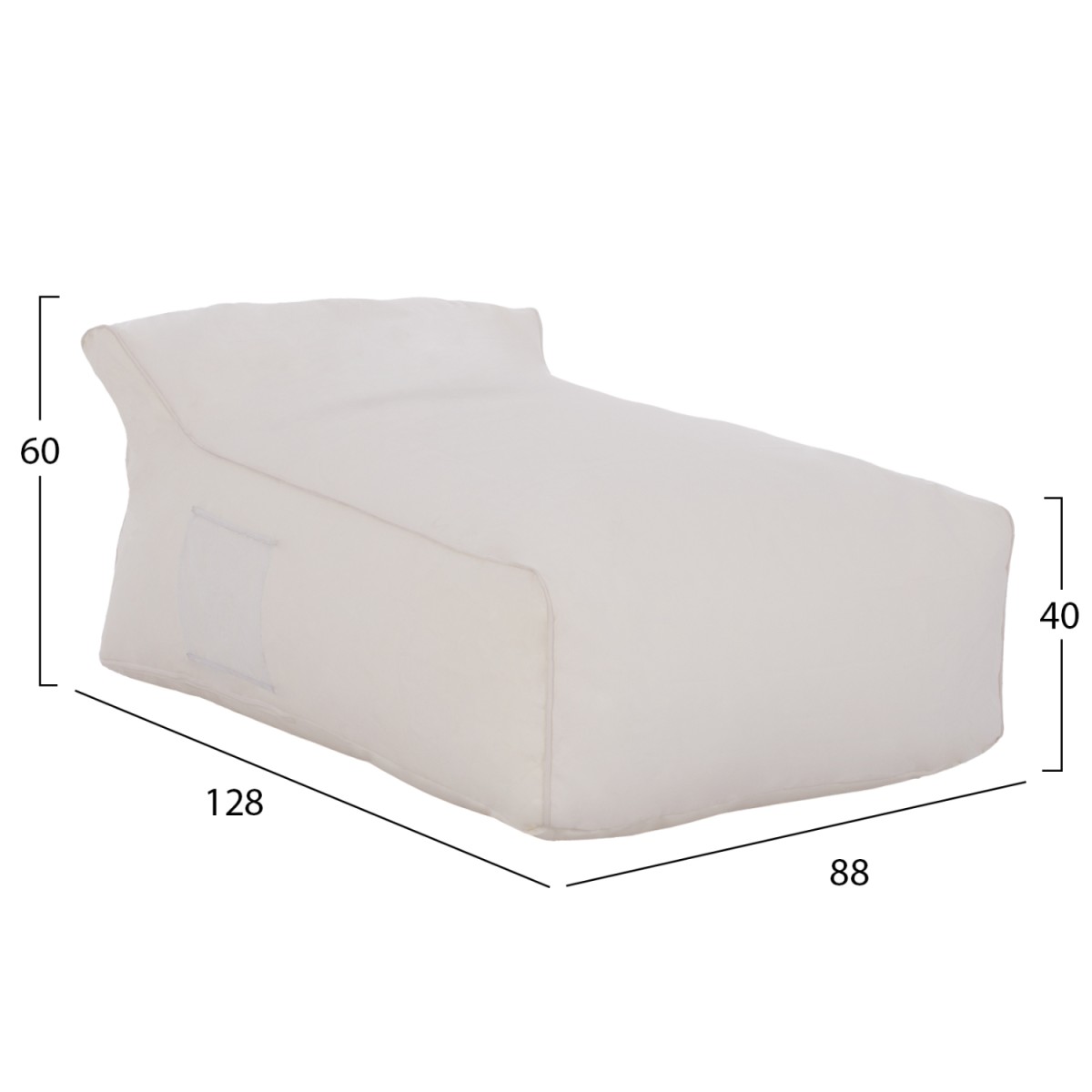ΠΟΥΦ ZAFER HM5772.11 ΜΕ TEXTILENE 600gr/m2 2X1 ΛΕΥΚΟ 88x128x60Υεκ ΠΟΥΦ ZAFER HM5772.11 ΜΕ TEXTILENE 600gr/m2 2X1 ΛΕΥΚΟ 88x128x60Υεκ