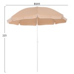 ΟΜΠΡΕΛΑ ΘΑΛΑΣΣΗΣ RANDALL 8 FIBERGLASS ΑΚΤΙΝΕΣ 2.20μ HM6015.04 MOKA ΟΜΠΡΕΛΑ ΘΑΛΑΣΣΗΣ RANDALL 8 FIBERGLASS ΑΚΤΙΝΕΣ 2.20μ HM6015.04 MOKA