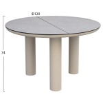 ΤΡΑΠΕΖΙ ΑΛΟΥΜΙΝΙΟΥ DOSUN HM6201.02 ΚΡΕΜ ΣΚΕΛΕΤΟΣ-3D PRINT ΓΥΑΛΙ-ΚΕΡΑΜΙΚΟ LOOK Φ120εκ ΤΡΑΠΕΖΙ ΑΛΟΥΜΙΝΙΟΥ DOSUN HM6201.02 ΚΡΕΜ ΣΚΕΛΕΤΟΣ-3D PRINT ΓΥΑΛΙ-ΚΕΡΑΜΙΚΟ LOOK Φ120εκ