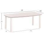 ΤΡΑΠΕΖΙ DOSUN HM6202.02 ΚΡΕΜ ΑΛΟΥΜΙΝΙΟ-3D PRINT ΓΥΑΛΙ ΚΕΡΑΜΙΚΟ LOOK 220x100x75Υεκ ΤΡΑΠΕΖΙ DOSUN HM6202.02 ΚΡΕΜ ΑΛΟΥΜΙΝΙΟ-3D PRINT ΓΥΑΛΙ ΚΕΡΑΜΙΚΟ LOOK 220x100x75Υεκ