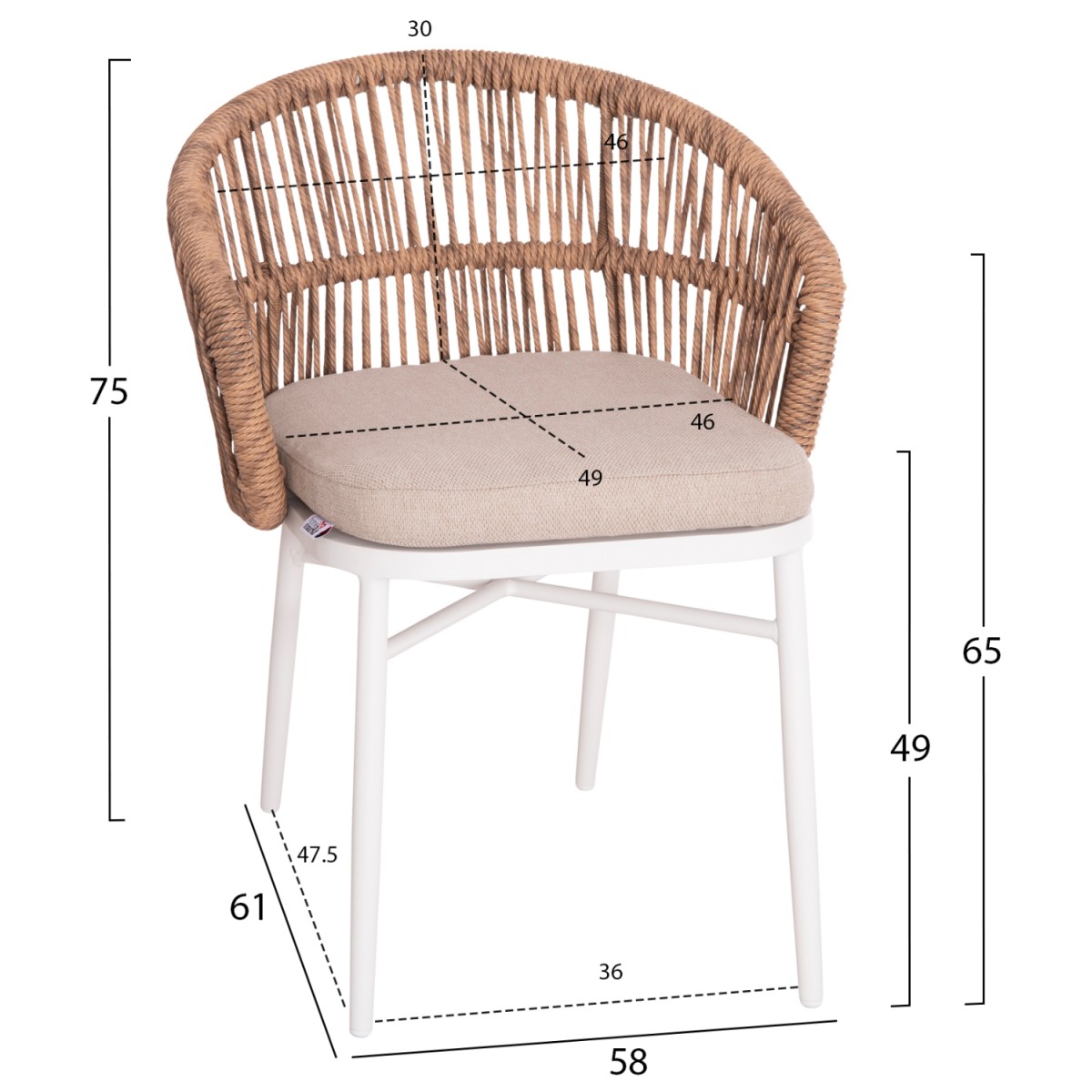 ΠΟΛΥΘΡΟΝΑ ΑΛΟΥΜΙΝΙΟΥ ORIN HM6265.02 ΛΕΥΚΗ-P.E.RATTAN ΦΥΣΙΚΟ-ΜΠΕΖ ΜΑΞΙΛΑΡΙΑ 58x61x75Υ ΠΟΛΥΘΡΟΝΑ ΑΛΟΥΜΙΝΙΟΥ ORIN HM6265.02 ΛΕΥΚΗ-P.E.RATTAN ΦΥΣΙΚΟ-ΜΠΕΖ ΜΑΞΙΛΑΡΙΑ 58x61x75Υ