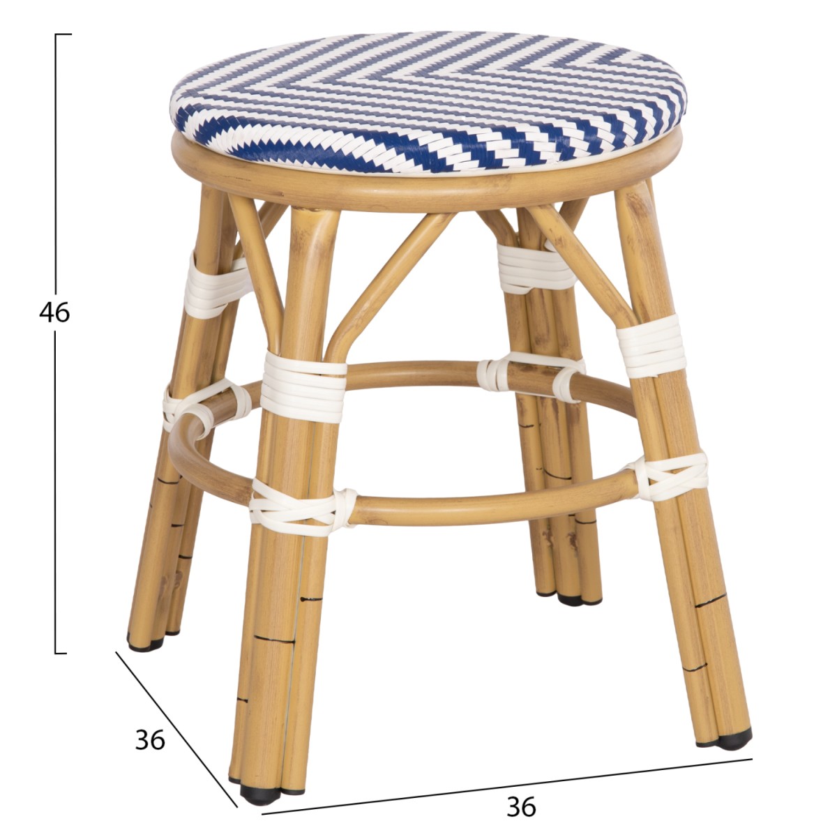 ΣΚΑΜΠΟ ΑΛΟΥΜΙΝΙΟΥ CHINO HM6285.05 BAMBOO LOOK-TEXTILENE ΛΕΥΚΟ-ΜΠΛΕ Φ36x46Υεκ. ΣΚΑΜΠΟ ΑΛΟΥΜΙΝΙΟΥ CHINO HM6285.05 BAMBOO LOOK-TEXTILENE ΛΕΥΚΟ-ΜΠΛΕ Φ36x46Υεκ.
