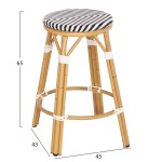 ΣΚΑΜΠΟ ΑΛΟΥΜΙΝΙΟΥ ΜΕΣ.ΥΨΟΥΣ CHINO HM6286.03 BAMBOO LOOK & TEXTILENE ΜΑΥΡΟ 43x43x65Υεκ ΣΚΑΜΠΟ ΑΛΟΥΜΙΝΙΟΥ ΜΕΣ.ΥΨΟΥΣ CHINO HM6286.03 BAMBOO LOOK & TEXTILENE ΜΑΥΡΟ 43x43x65Υεκ