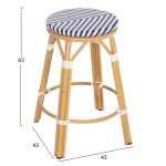 ΣΚΑΜΠΟ ΑΛΟΥΜΙΝΙΟΥ ΜΕΣ.ΥΨΟΥΣ CHINO HM6286.05 BAMBOO LOOK & TEXTILENE ΜΠΛΕ 43x43x65Υεκ ΣΚΑΜΠΟ ΑΛΟΥΜΙΝΙΟΥ ΜΕΣ.ΥΨΟΥΣ CHINO HM6286.05 BAMBOO LOOK & TEXTILENE ΜΠΛΕ 43x43x65Υεκ