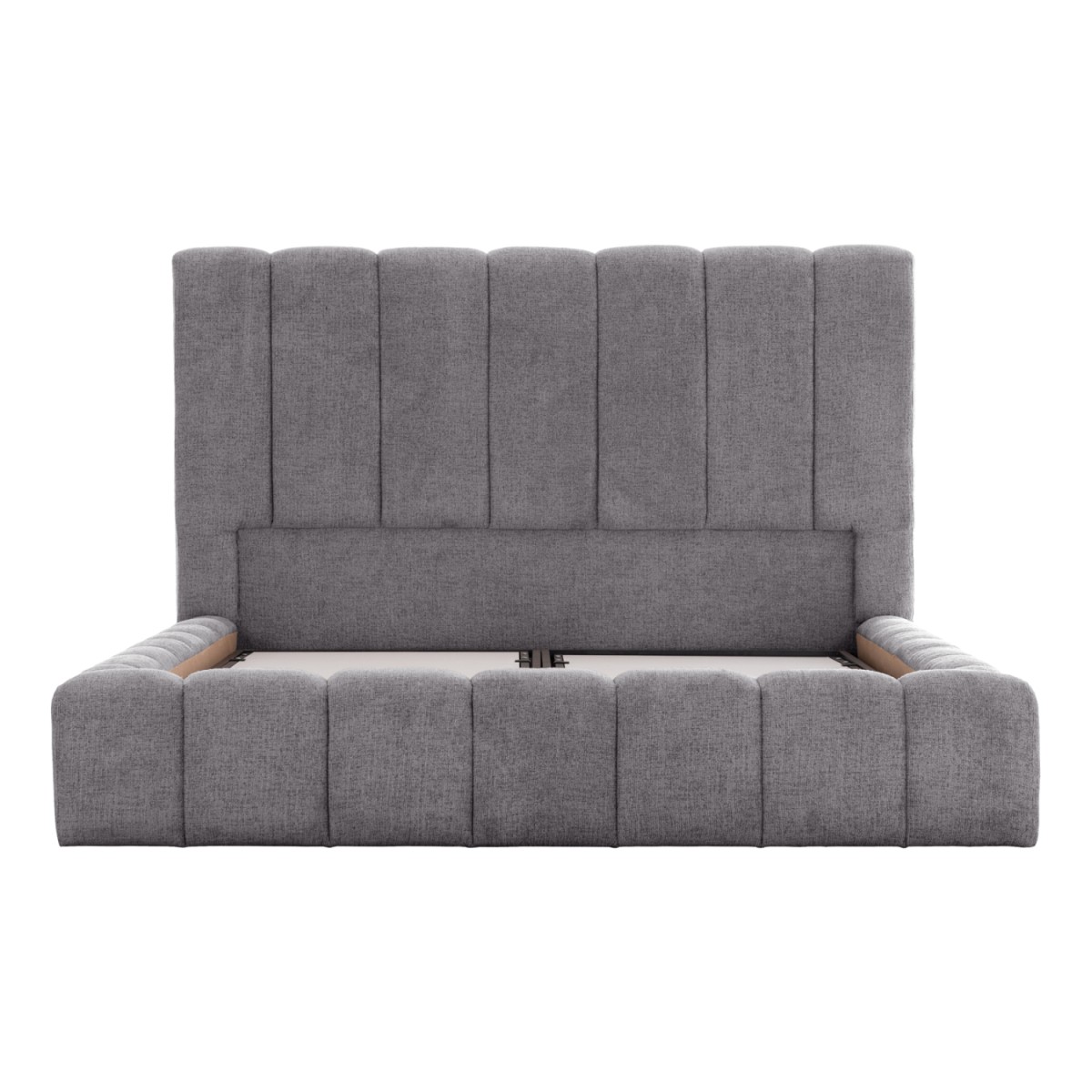 ΚΡΕΒΑΤΙ REMO ΜΕ ΑΠΟΘΗΚΕΥΤΙΚΟ ΧΩΡΟ HM719.22 ΥΦΑΣΜΑ TEDDY ΓΚΡΙ-ΓΙΑ ΣΤΡΩΜΑ 160x200εκ