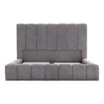 ΚΡΕΒΑΤΙ REMO ΜΕ ΑΠΟΘΗΚΕΥΤΙΚΟ ΧΩΡΟ HM719.22 ΥΦΑΣΜΑ TEDDY ΓΚΡΙ-ΓΙΑ ΣΤΡΩΜΑ 160x200εκ