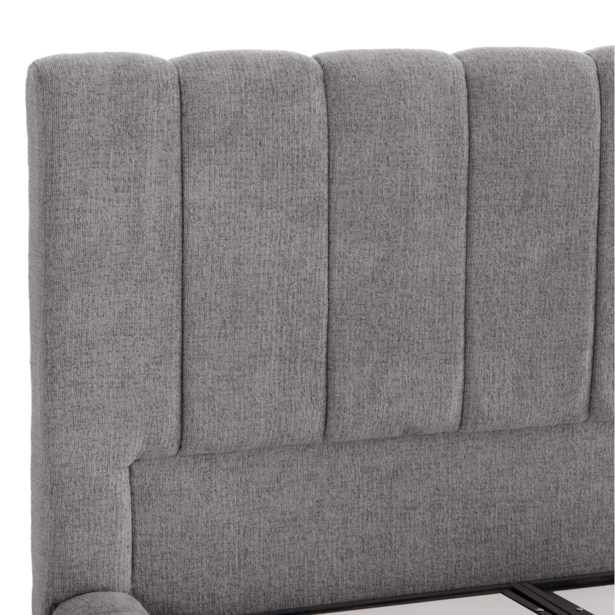 ΚΡΕΒΑΤΙ REMO ΜΕ ΑΠΟΘΗΚΕΥΤΙΚΟ ΧΩΡΟ HM719.22 ΥΦΑΣΜΑ TEDDY ΓΚΡΙ-ΓΙΑ ΣΤΡΩΜΑ 160x200εκ