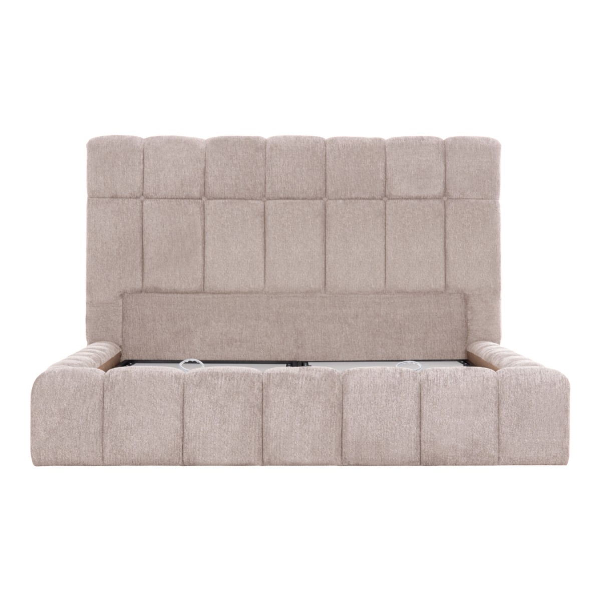 ΚΡΕΒΑΤΙ RAMON ΜΕ ΑΠΟΘ. ΧΩΡΟ HM720.10 ΥΦΑΣΜΑ TEDDY ΜΠΕΖ-ΓΙΑ ΣΤΡΩΜΑ 160x200εκ