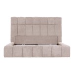 ΚΡΕΒΑΤΙ RAMON ΜΕ ΑΠΟΘ. ΧΩΡΟ HM720.10 ΥΦΑΣΜΑ TEDDY ΜΠΕΖ-ΓΙΑ ΣΤΡΩΜΑ 160x200εκ