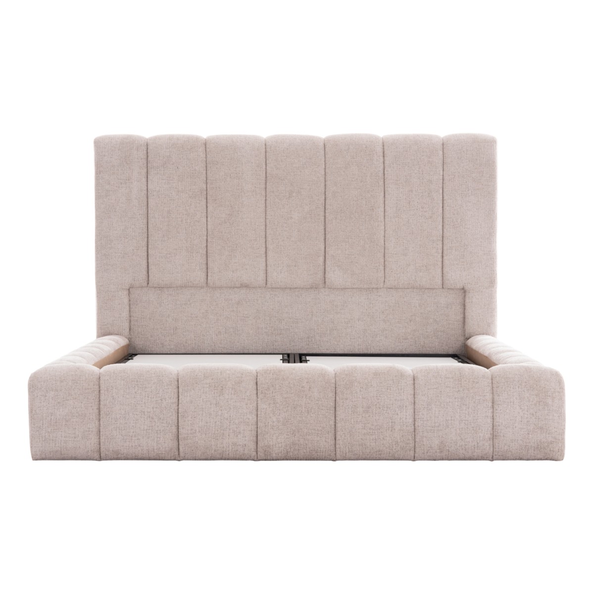 ΚΡΕΒΑΤΙ REMO ΜΕ ΑΠΟΘΗΚΕΥΤΙΚΟ ΧΩΡΟ HM719.10 ΥΦΑΣΜΑ TEDDY ΜΠΕΖ-ΓΙΑ ΣΤΡΩΜΑ 160x200εκ