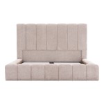 ΚΡΕΒΑΤΙ REMO ΜΕ ΑΠΟΘΗΚΕΥΤΙΚΟ ΧΩΡΟ HM719.10 ΥΦΑΣΜΑ TEDDY ΜΠΕΖ-ΓΙΑ ΣΤΡΩΜΑ 160x200εκ