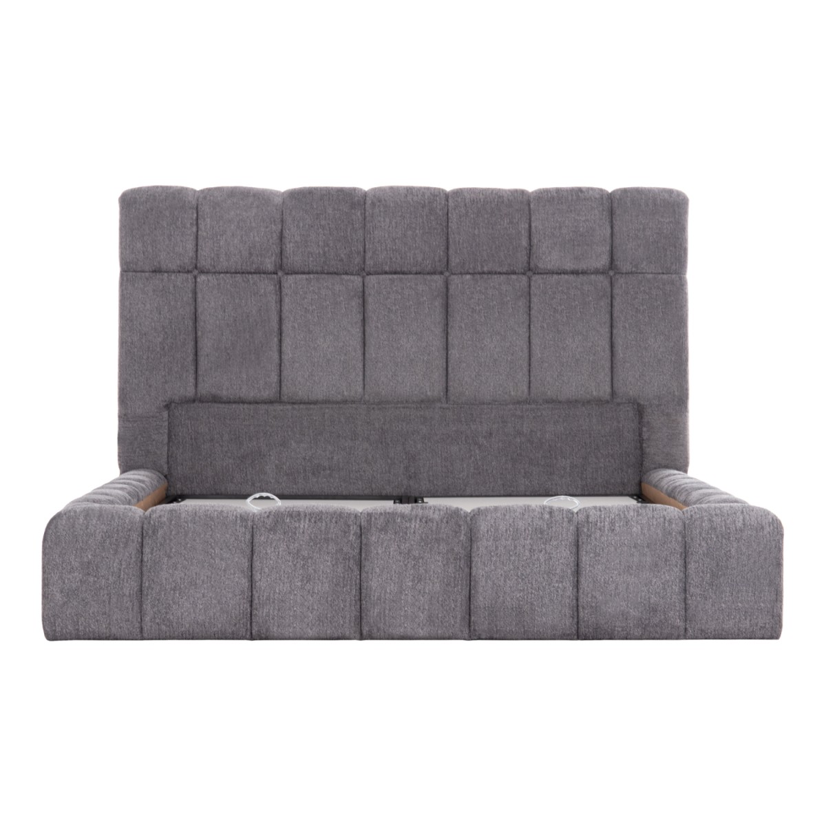 ΚΡΕΒΑΤΙ RAMON ΜΕ ΑΠΟΘ. ΧΩΡΟ HM720.22 ΥΦΑΣΜΑ TEDDY ΓΚΡΙ-ΓΙΑ ΣΤΡΩΜΑ 160x200εκ