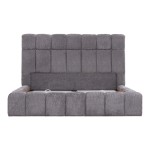 ΚΡΕΒΑΤΙ RAMON ΜΕ ΑΠΟΘ. ΧΩΡΟ HM720.22 ΥΦΑΣΜΑ TEDDY ΓΚΡΙ-ΓΙΑ ΣΤΡΩΜΑ 160x200εκ