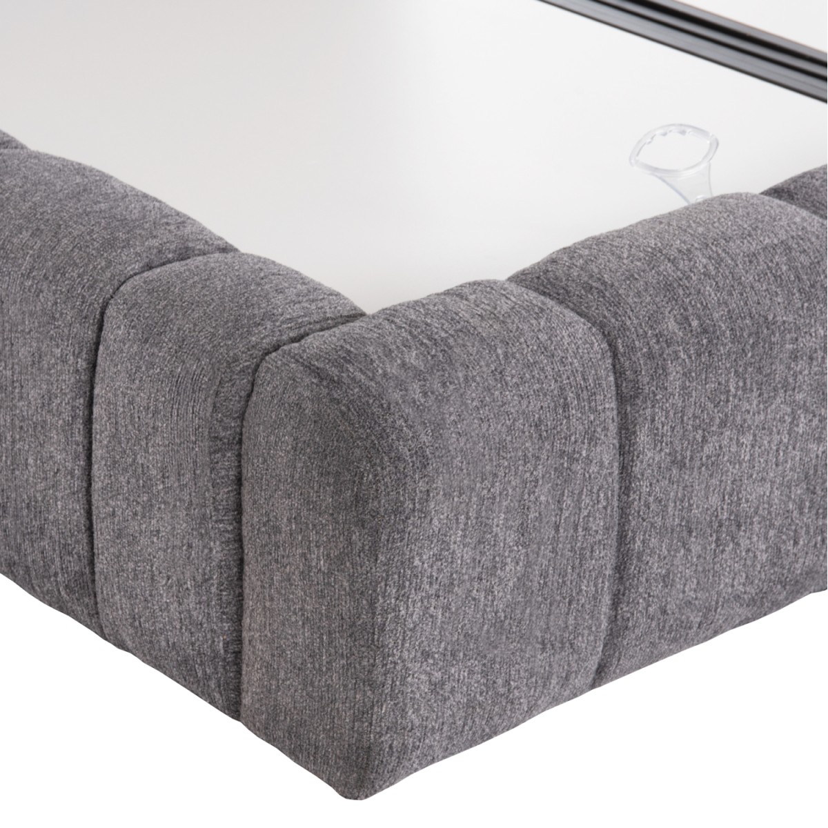 ΚΡΕΒΑΤΙ RAMON ΜΕ ΑΠΟΘ. ΧΩΡΟ HM720.22 ΥΦΑΣΜΑ TEDDY ΓΚΡΙ-ΓΙΑ ΣΤΡΩΜΑ 160x200εκ