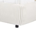 ΚΡΕΒΑΤΙ ΔΙΠΛΟ ΜΕ ΑΠΟΘ.ΧΩΡΟ KALLY HM729.03 ΜΠΕΖ FAUX FUR ΥΦΑΣΜΑ--ΣΤΡΩΜΑ 160x200εκ
