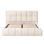 ΚΡΕΒΑΤΙ ΔΙΠΛΟ EDDY HM731.03 ΜΠΕΖ ΜΠΟΥΚΛΕ & ΑΠΟΘΗΚΕΥΤΙΚΟΣ ΧΩΡΟΣ ΓΙΑ  ΣΤΡΩΜΑ 160x200εκ