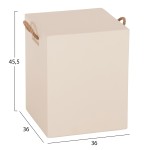 ΣΚΑΜΠΟ ΤΕΤΡΑΓΩΝΟ FIBER CEMENT ΜΕ ΧΕΡΟΥΛΙΑ ZAK HM6581.02 ΣΕ ΜΠΕΖ 36x36x45,5Υεκ