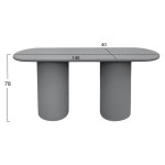 ΚΟΝΣΟΛΑ KENJI HM6584.01 FIBER CEMENT ΣΕ ΓΚΡΙ--140x40x77Υεκ.
