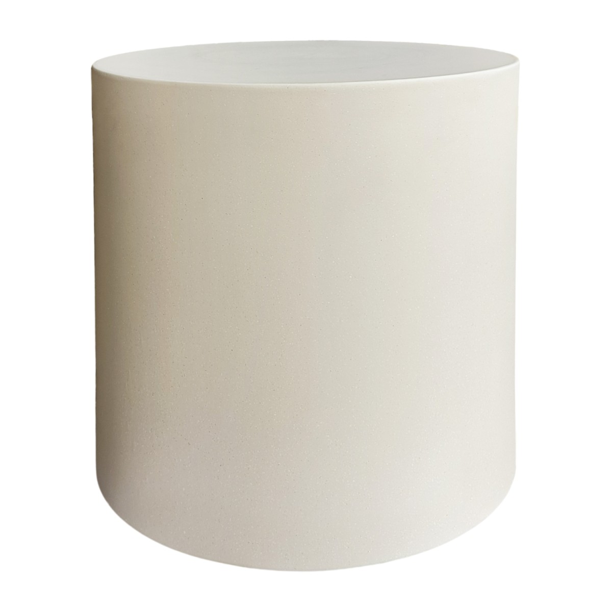 ΤΡΑΠΕΖΙ ΒΟΗΘΗΤΙΚΟ FIBER CEMENT ΣΤΡΟΓΓΥΛΟ KYOKO HM6592.02 ΜΠΕΖ Φ40x43Υεκ.