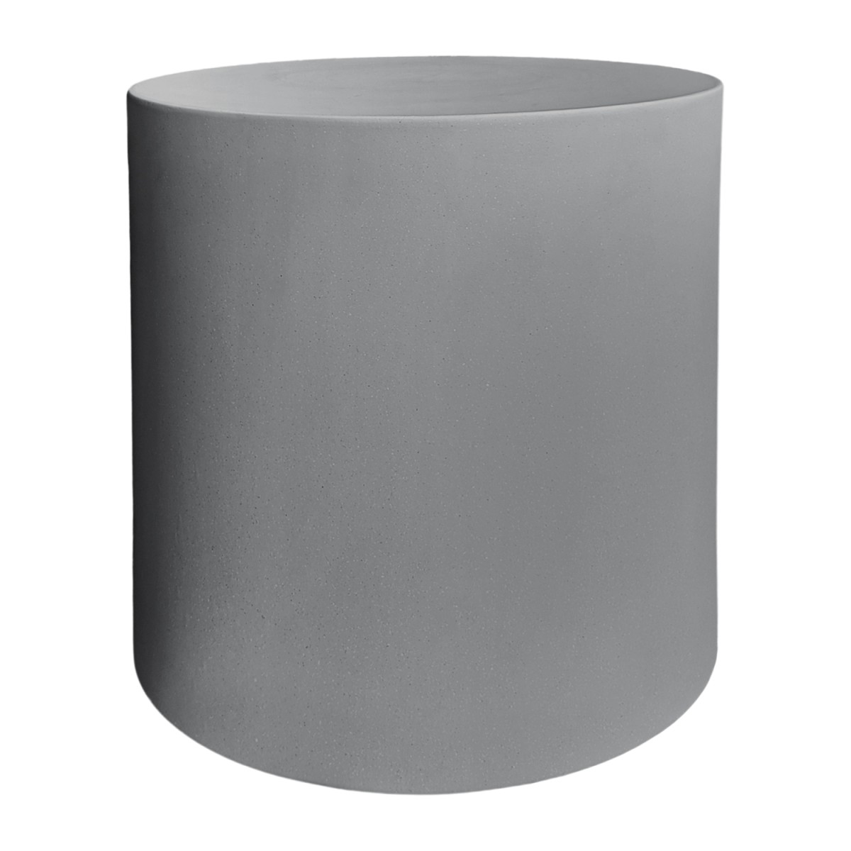 ΤΡΑΠΕΖΙ ΒΟΗΘΗΤΙΚΟ FIBER CEMENT ΣΤΡΟΓΓΥΛΟ KYOKO HM6592.01 ΓΚΡΙ Φ40x43Υεκ.