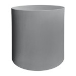 ΤΡΑΠΕΖΙ ΒΟΗΘΗΤΙΚΟ FIBER CEMENT ΣΤΡΟΓΓΥΛΟ KYOKO HM6592.01 ΓΚΡΙ Φ40x43Υεκ.