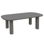 ΤΡΑΠΕΖΙ ΤΡΑΠΕΖΑΡΙΑΣ KIORA HM6597.01 ΓΚΡΙ FIBER CEMENT 200x100x75Υεκ