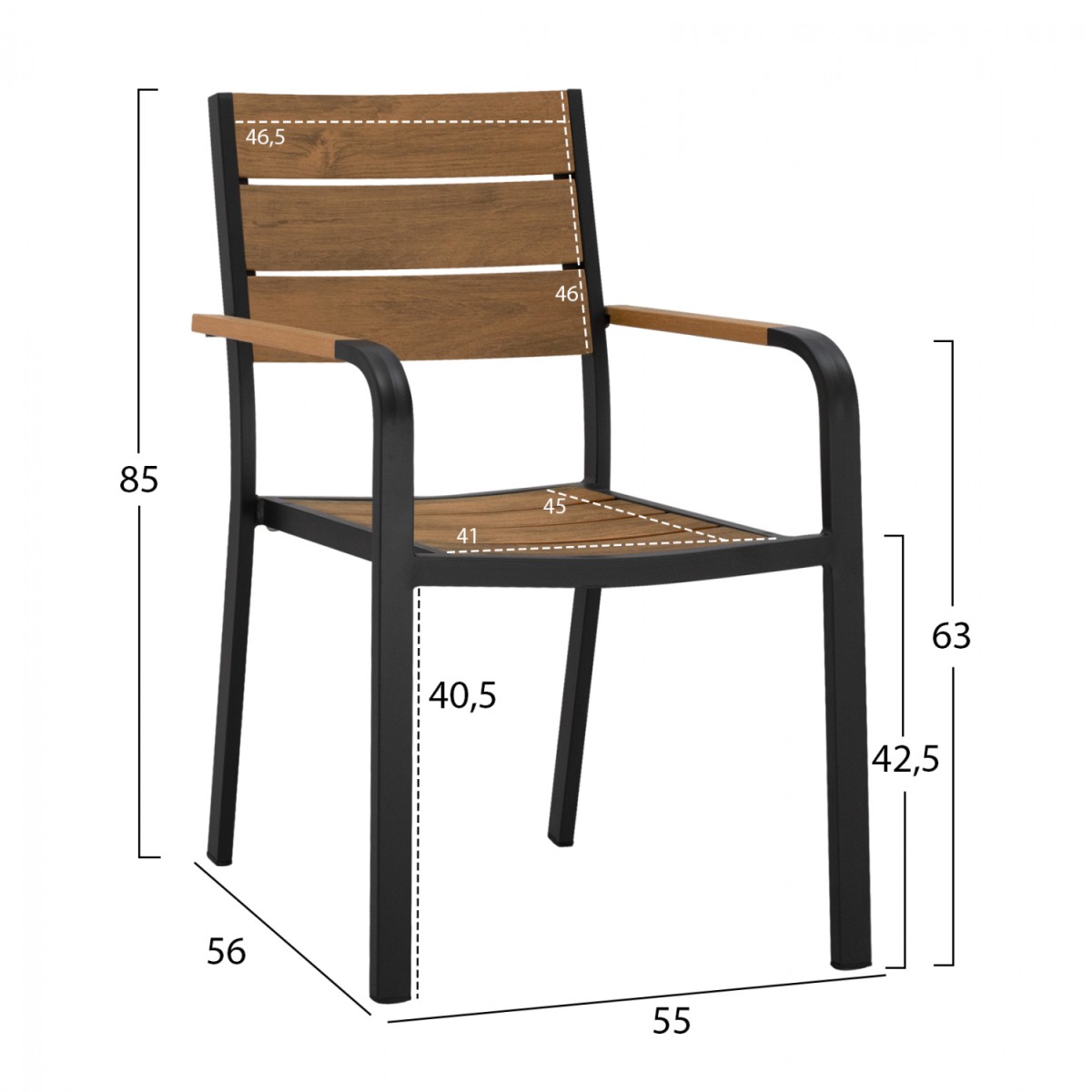 ΠΟΛΥΘΡΟΝΑ ΑΛΟΥΜΙΝΙΟΥ SAGA ΑΝΘΡΑΚΙ ΜΕ POLYWOOD HM5127.02 55x56x85Υεκ. ΠΟΛΥΘΡΟΝΑ ΑΛΟΥΜΙΝΙΟΥ SAGA ΑΝΘΡΑΚΙ ΜΕ POLYWOOD HM5127.02 55x56x85Υεκ.