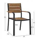ΠΟΛΥΘΡΟΝΑ ΑΛΟΥΜΙΝΙΟΥ SAGA ΑΝΘΡΑΚΙ ΜΕ POLYWOOD HM5127.02 55x56x85Υεκ. ΠΟΛΥΘΡΟΝΑ ΑΛΟΥΜΙΝΙΟΥ SAGA ΑΝΘΡΑΚΙ ΜΕ POLYWOOD HM5127.02 55x56x85Υεκ.