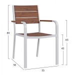ΠΟΛΥΘΡΟΝΑ ΑΛΟΥΜΙΝΙΟΥ SAGA ΛΕΥΚΗ ΜΕ POLYWOOD HM5127.01 55x56x85Υ εκ. ΠΟΛΥΘΡΟΝΑ ΑΛΟΥΜΙΝΙΟΥ SAGA ΛΕΥΚΗ ΜΕ POLYWOOD HM5127.01 55x56x85Υ εκ.