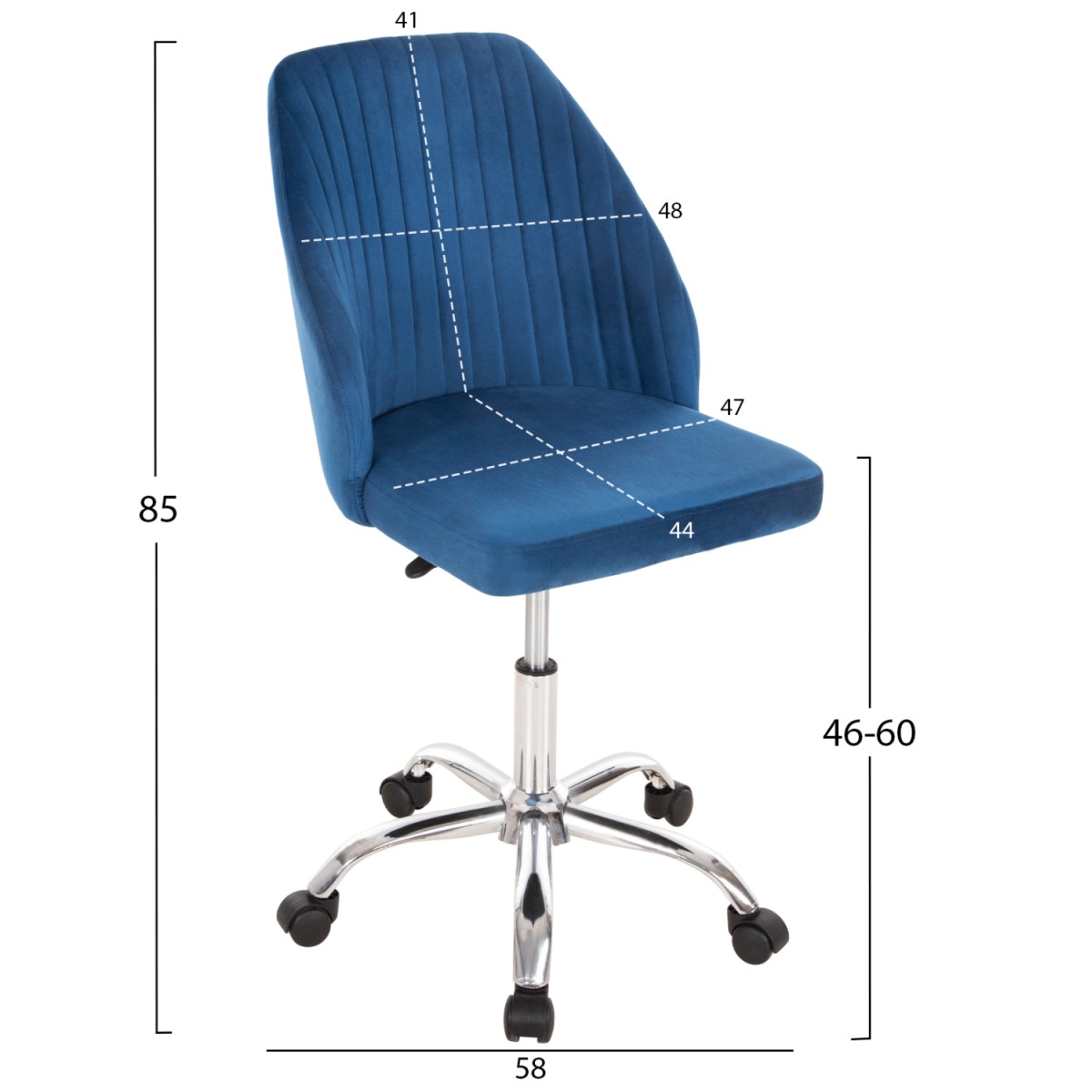 ΚΑΡΕΚΛΑ ΓΡΑΦΕΙΟΥ HOLLIS HM9008.03 ΜΠΛΕ ΒΕΛΟΥΔΟ-ΜΕΤΑΛ.ΠΟΔΙ 58x58x85Υεκ. ΚΑΡΕΚΛΑ ΓΡΑΦΕΙΟΥ HOLLIS HM9008.03 ΜΠΛΕ ΒΕΛΟΥΔΟ-ΜΕΤΑΛ.ΠΟΔΙ 58x58x85Υεκ.