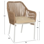 ΠΟΛΥΘΡΟΝΑ ΑΛΟΥΜΙΝΙΟΥ HM5855.01 ΛΕΥΚΟ ΜΕ ΣΧΟΙΝΙ WICKER PE ΜΠΕΖ 56x66x82 εκ. ΠΟΛΥΘΡΟΝΑ ΑΛΟΥΜΙΝΙΟΥ HM5855.01 ΛΕΥΚΟ ΜΕ ΣΧΟΙΝΙ WICKER PE ΜΠΕΖ 56x66x82 εκ.