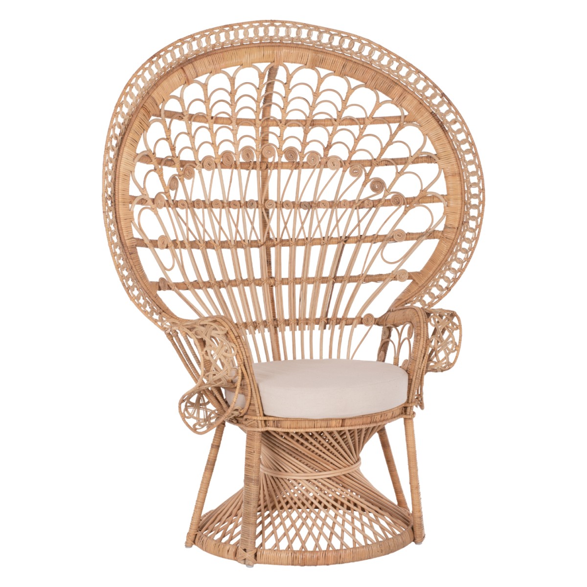 ΠΟΛΥΘΡΟΝΑ ROYAL PEACOCK HM9342 RATTAN ΣΕ ΦΥΣΙΚΟ-ΜΑΞΙΛΑΡΙ ΜΠΕΖ 114x72x150Yεκ. ΠΟΛΥΘΡΟΝΑ ROYAL PEACOCK HM9342 RATTAN ΣΕ ΦΥΣΙΚΟ-ΜΑΞΙΛΑΡΙ ΜΠΕΖ 114x72x150Yεκ.