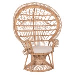 ΠΟΛΥΘΡΟΝΑ ROYAL PEACOCK HM9342 RATTAN ΣΕ ΦΥΣΙΚΟ-ΜΑΞΙΛΑΡΙ ΜΠΕΖ 114x72x150Yεκ. ΠΟΛΥΘΡΟΝΑ ROYAL PEACOCK HM9342 RATTAN ΣΕ ΦΥΣΙΚΟ-ΜΑΞΙΛΑΡΙ ΜΠΕΖ 114x72x150Yεκ.