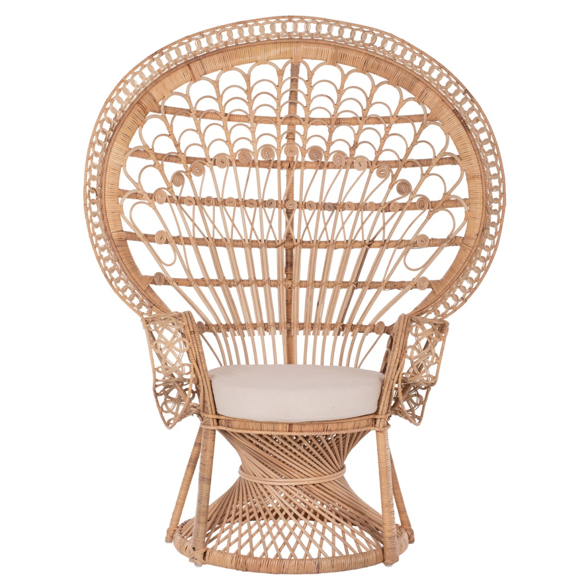 ΠΟΛΥΘΡΟΝΑ ROYAL PEACOCK HM9342 RATTAN ΣΕ ΦΥΣΙΚΟ-ΜΑΞΙΛΑΡΙ ΜΠΕΖ 114x72x150Yεκ. ΠΟΛΥΘΡΟΝΑ ROYAL PEACOCK HM9342 RATTAN ΣΕ ΦΥΣΙΚΟ-ΜΑΞΙΛΑΡΙ ΜΠΕΖ 114x72x150Yεκ.