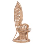 ΠΟΛΥΘΡΟΝΑ ROYAL PEACOCK HM9342 RATTAN ΣΕ ΦΥΣΙΚΟ-ΜΑΞΙΛΑΡΙ ΜΠΕΖ 114x72x150Yεκ. ΠΟΛΥΘΡΟΝΑ ROYAL PEACOCK HM9342 RATTAN ΣΕ ΦΥΣΙΚΟ-ΜΑΞΙΛΑΡΙ ΜΠΕΖ 114x72x150Yεκ.