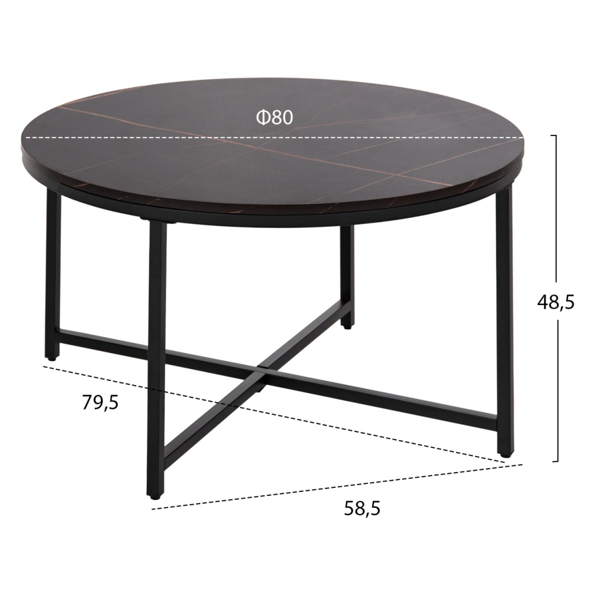 ΤΡΑΠΕΖΙ ΣΑΛΟΝΙΟΥ HM9420.03 BLACK MARBLE ΜΕΛΑΜΙΝΗ-ΜΑΥΡΗ ΜΕΤΑΛΛΙΚΗ ΒΑΣΗ Φ80x48,5Yεκ. ΤΡΑΠΕΖΙ ΣΑΛΟΝΙΟΥ HM9420.03 BLACK MARBLE ΜΕΛΑΜΙΝΗ-ΜΑΥΡΗ ΜΕΤΑΛΛΙΚΗ ΒΑΣΗ Φ80x48,5Yεκ.